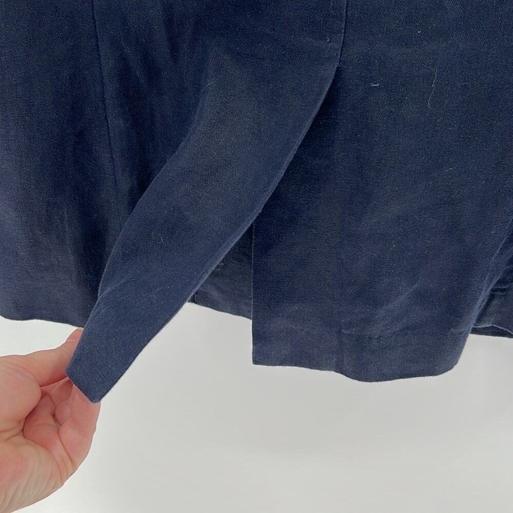 Alex Mill Women's Bre Double Breasted Blazer in Linen - Dark Navy - XS - NWT - Picture 8 of 9